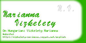marianna vizkelety business card